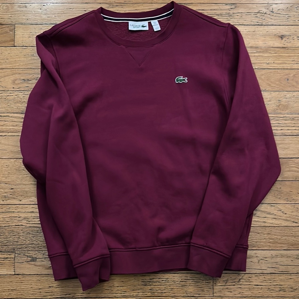 Lacoste Purple Crewneck Sweater